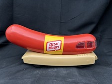 Vintage Oscar Mayer Wienermobile Coin Bank USA Olympic Promo 10&rdquo; Plastic Truck