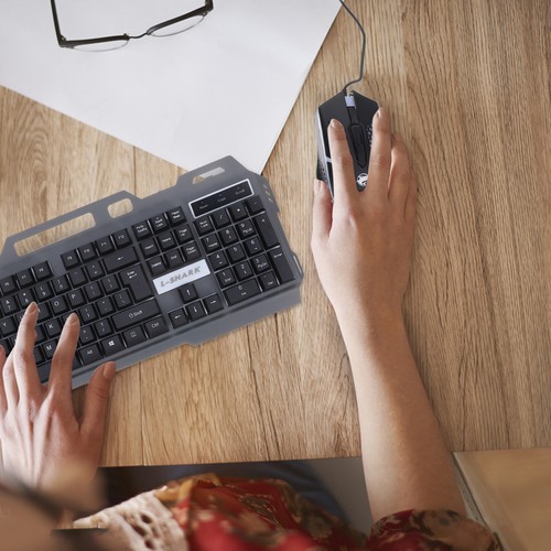 Colorful Backlight Computer Gaming Keyboard Mouse Set Floating Keycap - 第 3/12 張圖片