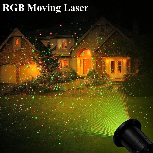 LED Laser Licht Projektor Innen Außen Lichteffekt Garten Party Dekoration USB - Bild 12 von 12