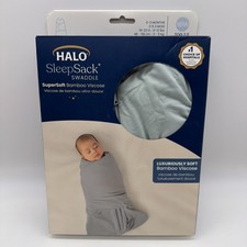 HALO Sleepsack Swaddle Supersoft Viscose from Bamboo Calm Sage Size NB 0-3mos