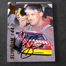 David Green SLIM JIM BUSCH VINTAGE NASCAR 1994 PRESS PASS VIP #71 signed card