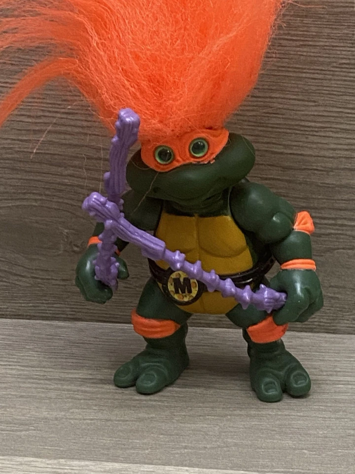 Turtle Troll MIKE Teenage Mutant Ninja Turtles TMNT 1993 Michelangelo Doll RARE - Image 3 of 4