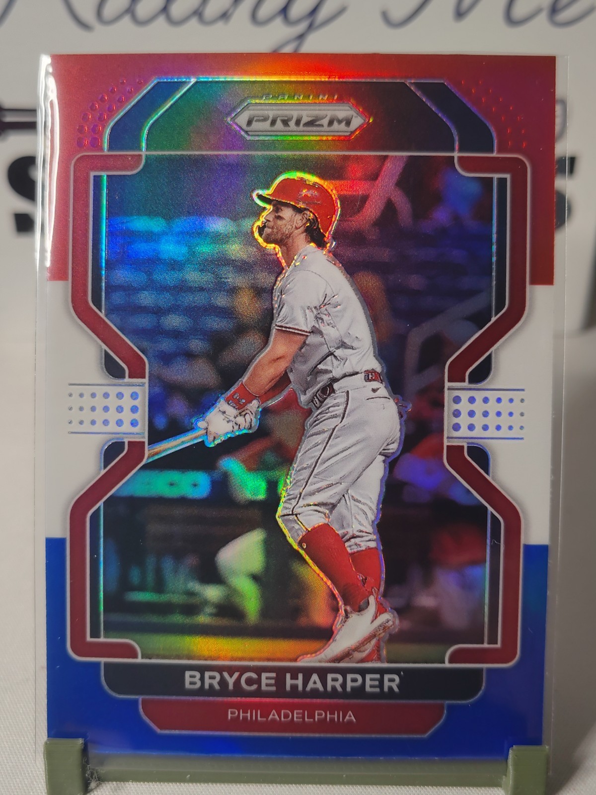 2022 Panini Prizm Silver Red White Blue  Bryce Harper Philadelphia Phillies