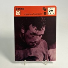 Sportscaster Boxing EX Card Ingemar Johansson 1979 Geneva Italy 03 005 87-21