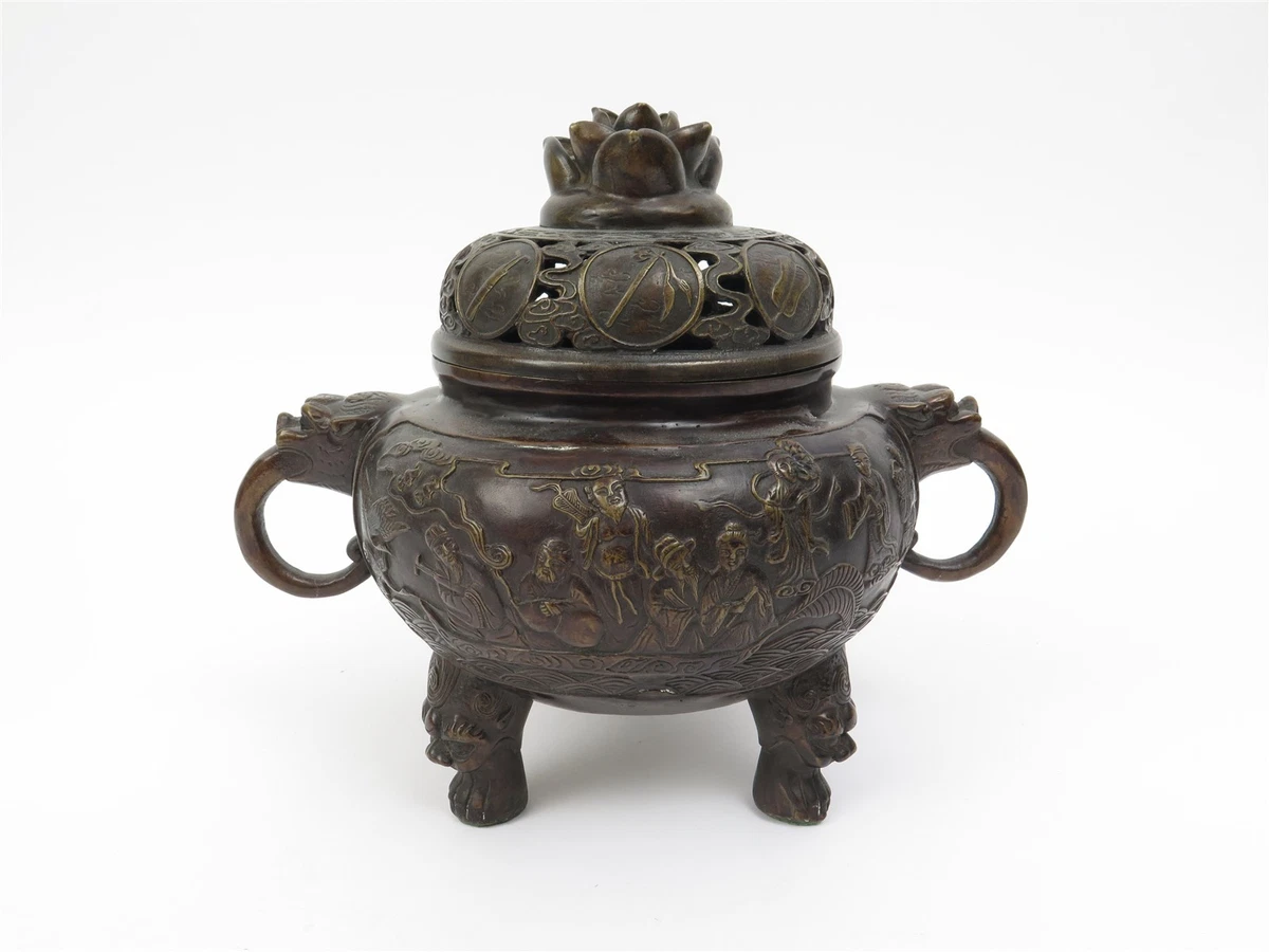 青铜1850-1899 年中国香炉| eBay