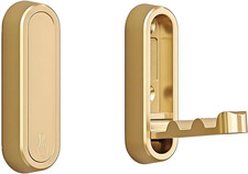 Brushed Gold foldable Towel Hooks for Bathroom 2 Pack,Wall Hooks for Hanging Hea