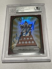 Yvan Cournoyer Signed Conn Smythe Trophy Card Slabbed Beckett BAS IP Canadiens a
