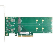 PCIe x8 to 2 ports M.2 NVMe SSD Adapter support 2260/2280/22110 SSD