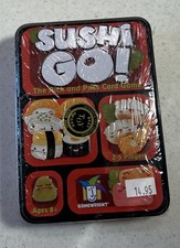 The Sushi Go! Pick and Pass Card Game By Gamewright Metal Tin Case Family NEW