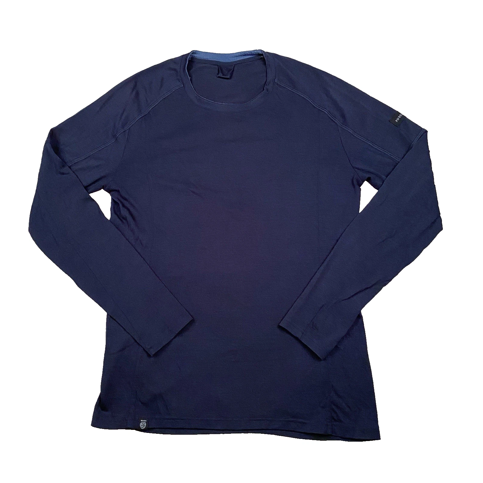 Decathlon Forclaz MT500 Merino Wool Base Layer Shirt Mens M Navy Blue Outdoor