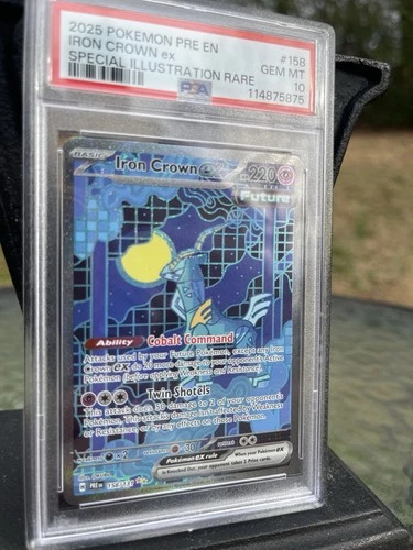 Iron Crown ex 158/131 Sv: Prismatic Evolutions Holo PSA 10
