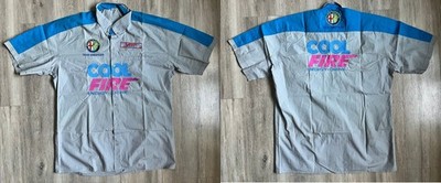 Alfa Romeo Team Engstler Racing 2000s Vintage Shirt Up Button Jersey size XL VTG