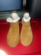 Koolaburra by UGG Koola Ultra Mini Suede Boots Women's Size 7 Chestnut
