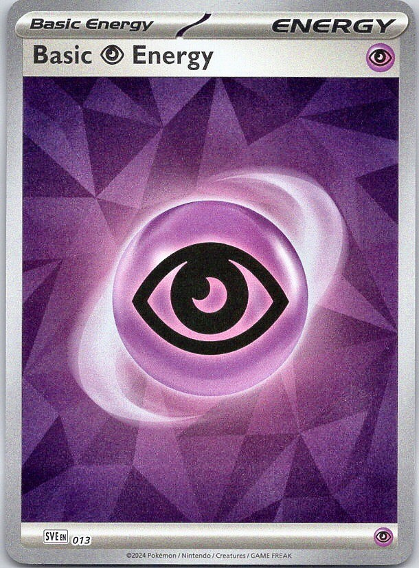 Basic Psychic Energy - Scarlet & Violet Energies (NM) Cracked Ice Holo 13/8