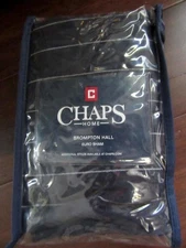 Ralph Lauren Chaps Brompton Hall Navy with White Pin Stripe EURO Pillow SHAM