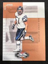 BEN LEBER 2002 Fleer Box Score #170 Rookie Card RC NFL San Diego Chargers. rookie card picture