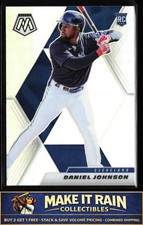Daniel Johnson 2021 Panini Mosaic Silver Prizm #214 Cleveland Indians Rookie RC