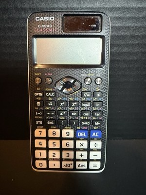Casio CLASSWIZ Fx-991EX Calculator Black & White No Cover Tested Works