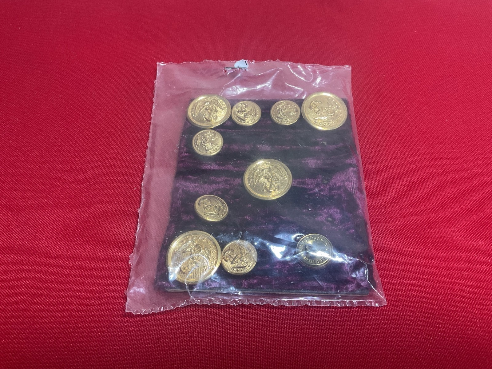 Hilborn Hamburger USA Military Uniform Jacket Buttons 10 Pieces
