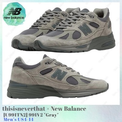 thisisneverthat × New Balance 991V2 Gray U991TN2 Men's US4-14 NEW