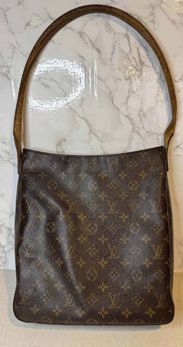 AUTHENTIC Louis Vuitton Looping GM Monogram Canvas Shoulder Bag Vintage  DU1001