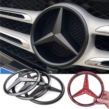 ABS Car Front Grille Badge Decal Cover Emblem for Mercedes Benz W204 W205 W210 W