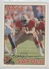 1992 San Francisco 49ers FBI Jesse Sapolu #18 0a3