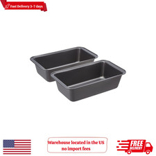 Amazon Basics Rectangular Nonstick Bread Loaf Pan for Baking Meatloaf with Even 