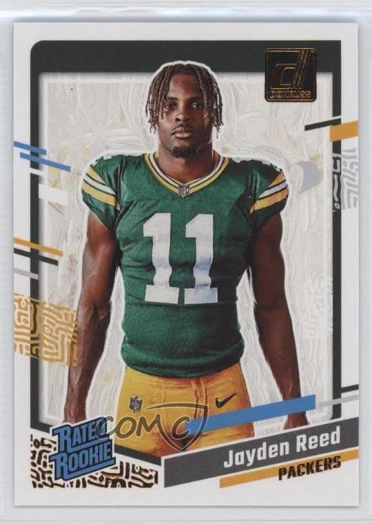 2023 Panini Donruss Rated Rookie Portrait Jayden Reed #15 RC 12g7