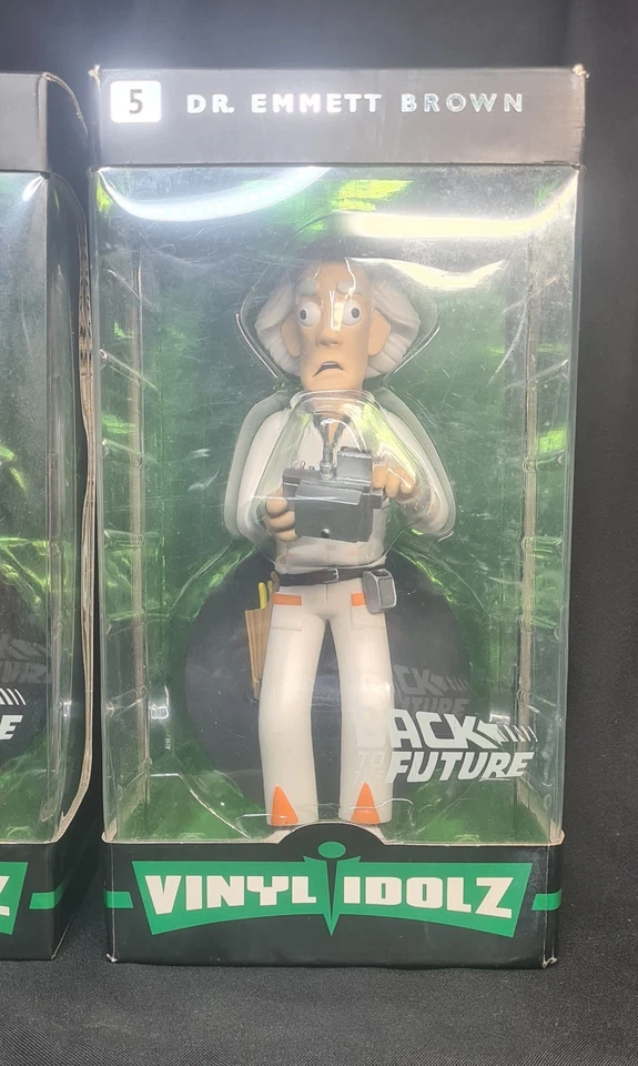 RARE Back To The Future Dr. Emmett Brown #5 & Marty McFly #4 'Vinyl idolz' NIB - image 3 of 3
