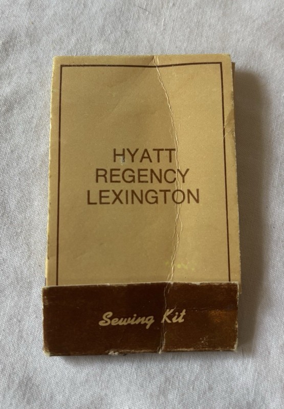 Vintage Hyatt Regency Lexington, KY Travel Sewing Kit