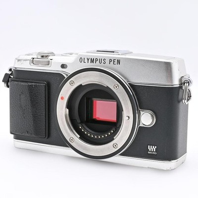 Olympus PEN E-P5 Silver Mirrorless Digital Camera Body MFT Micro 16.1MP Live MOS