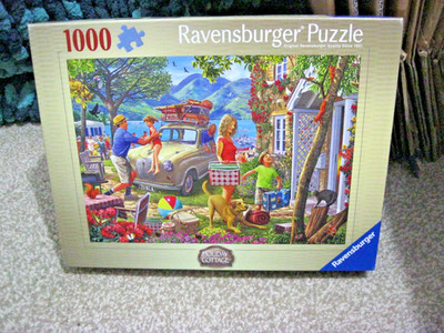 RAVENSBURGER 1000 PIECE PUZZLE HOLIDAY COTTAGE 2026 *IN HAND* STEVE CRISP! RARE!