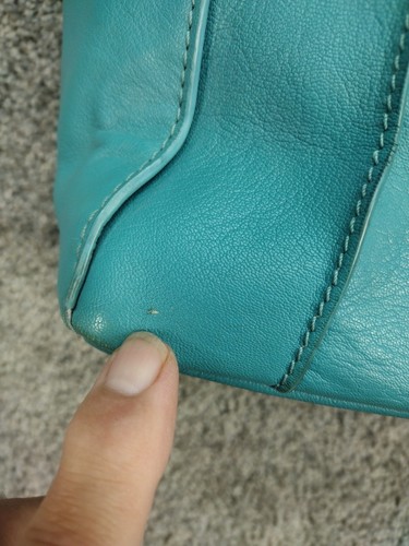 Nino Bossi Brenna Schultertasche groß Leder Tasche türkis/aquablau Shopper - Bild 3 von 18