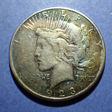 1923-S Peace Dollar  VG details
