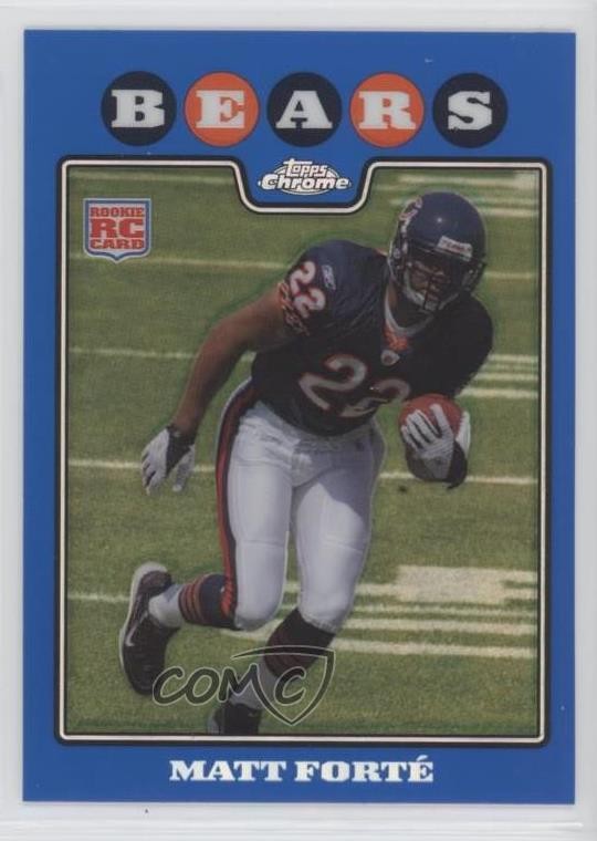 2008 Topps Chrome Blue Refractor Matt Forte #TC191 6o3