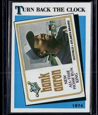 2017 Topps #663 Hank Aaron Rediscover Topps 1989 Topps Stamped Buybacks Gold