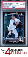 2025 BOWMAN MEGA BOX CHROME BURGUNDY REFRACTOR KEVIN MCGONIGLE RC #/275 PSA 10