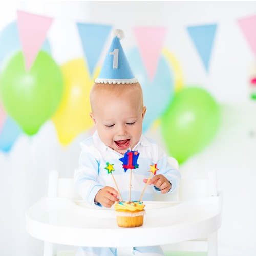 First Birthday Decor Birthday Party Hat Prop Baby Birthday Headwear - Imagen 10 de 12