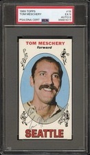 1969 Topps Basketball #19 TOM MESCHERY RC Signed Rookie PSA 5 DNA Vintage AUTO