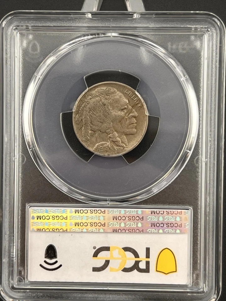 1918-D  Buffalo Nickel MINT & SLAB ERROR PCGS XF/40 Rev. Lam. & Slab Says  .50 - Image 2 of 4