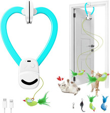 Interactive Cat Toys for Indoor Cats Automatic Electric Flying Bird Feather Mous