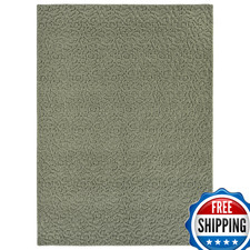 Garland Rug Ivy 5 Ft. X 7 Ft. Area Rug Sage Floral Solid Color Area Rug -
