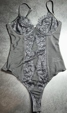 Lulus Size M Certainly Sultry Black Lace Bodysuit