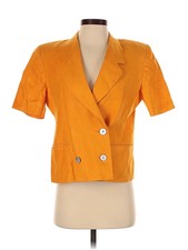 Dana Brooke Women Orange Blazer 4 Petites