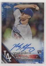 2016 Topps Chrome Rookie Blue Refractor 141/150 Ross Stripling #RA-RS Auto 02xx