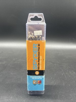 3/8 in Hole Saw Arbor Pilot Bit TCT Hex8 Quick Change 10-Pack Spyder 600649-10