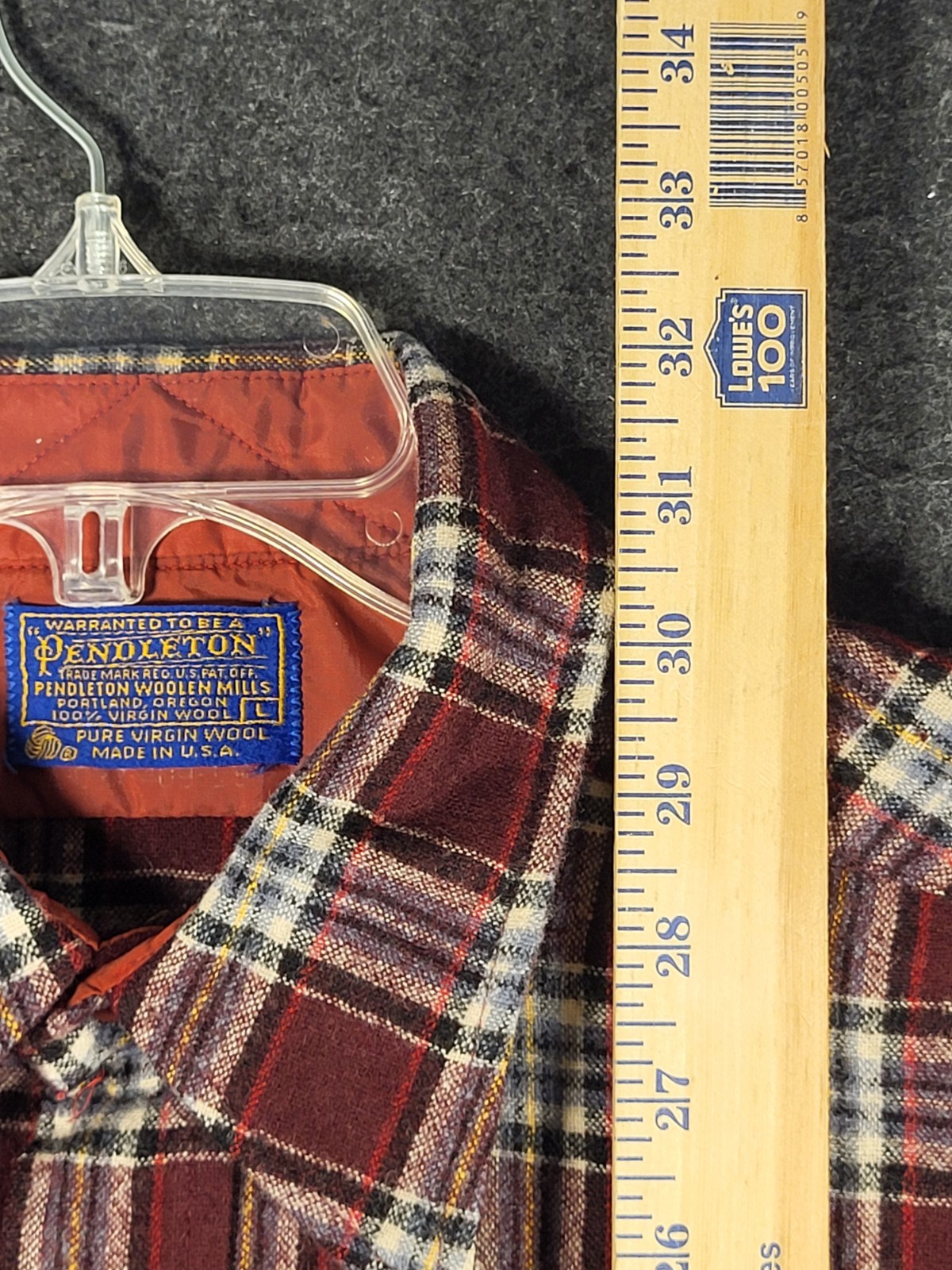 Pendleton Flannel Plaid Button-Down Long Sleeve M… - image 5