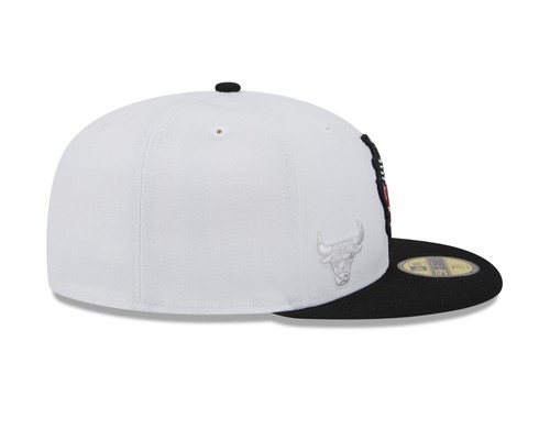 Chicago Bulls NBA New Era White State 59FIFTY Fitted Hat - Picture 6 of 7
