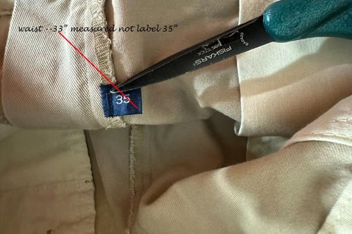 Ralph Lauren Hombre Chino Plisado Beige Shorts 33W Bolsillos Cremallera Bueno Plus - Imagen 3 de 6